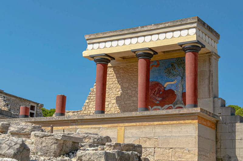 Ruiny w Knossos Knossos
